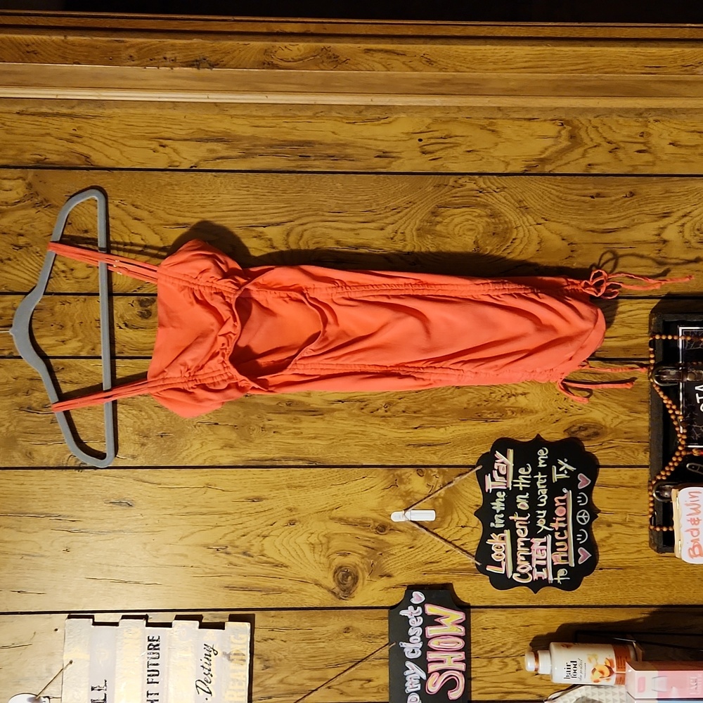 NWOT Wild fable Coral Hot Pink Strappy Dress Size Small